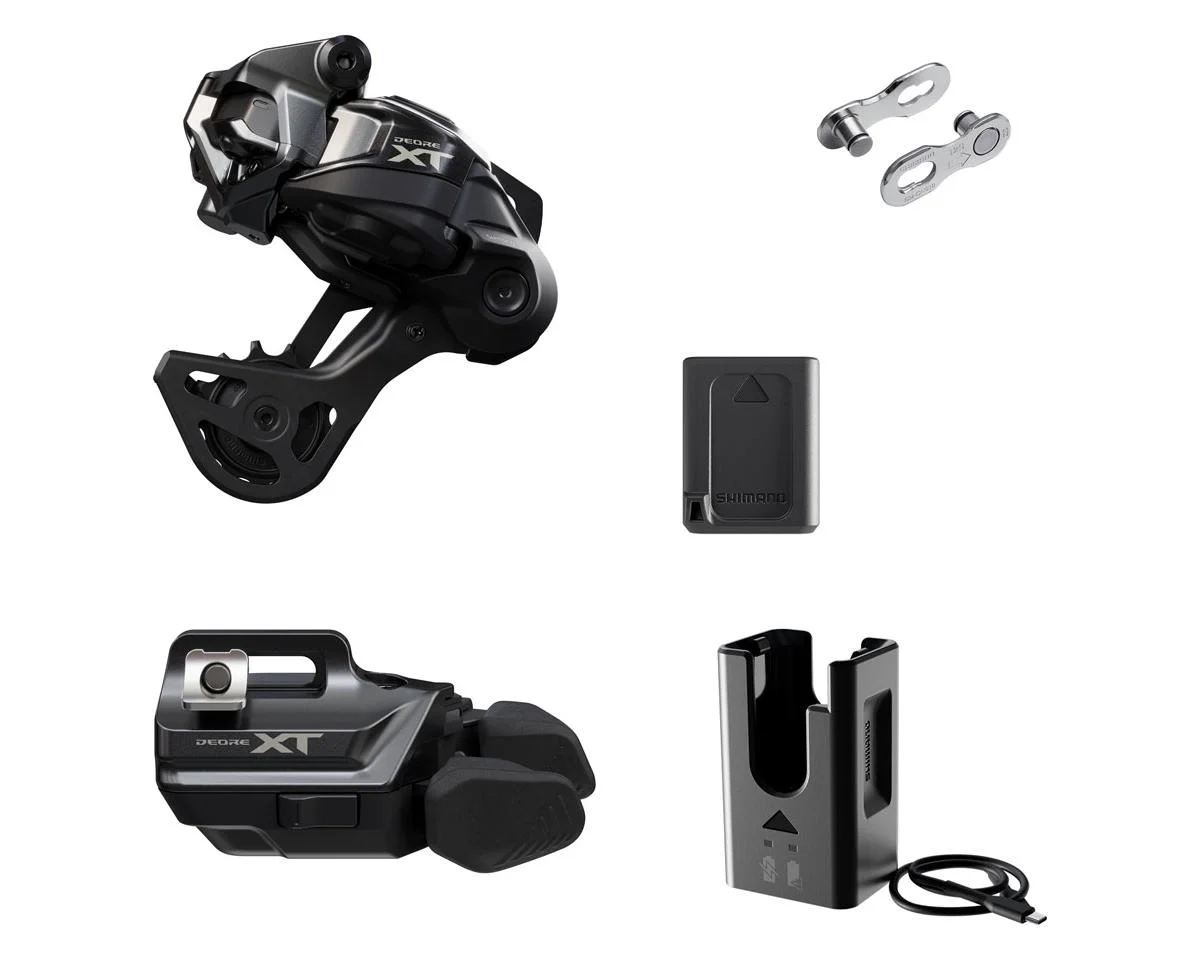Shimano Deore XT Di2 M8250 Drivetrain Upgrade Kit (Black) (Short Cage) (I-SPEC EV) (GS)